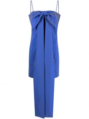 Коктейлна рокля с панделка Bernadette синьо