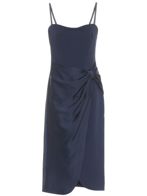 Elegantní midi šaty z polyesteru Jonathan Simkhai - modrá