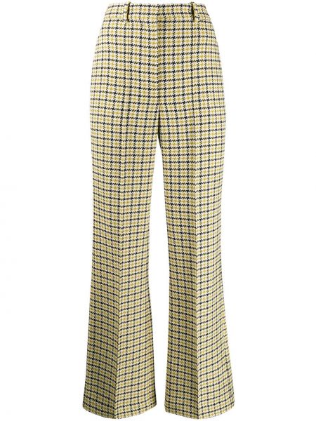 Pantalones de cintura alta Victoria Beckham amarillo