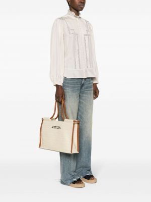 Geflochtene shopper handtasche Isabel Marant braun
