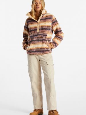 Флисовый свитер Billabong коричневый