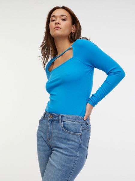 Hosszú ujjú póló Orsay kék