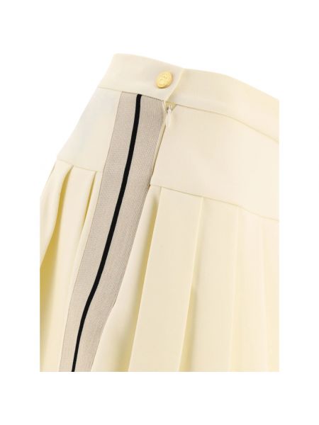 Falda de nailon plisada Palm Angels blanco