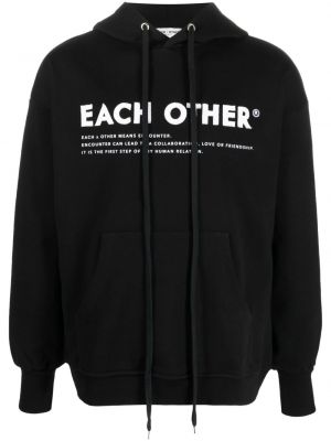 Hoodie con stampa Each X Other nero