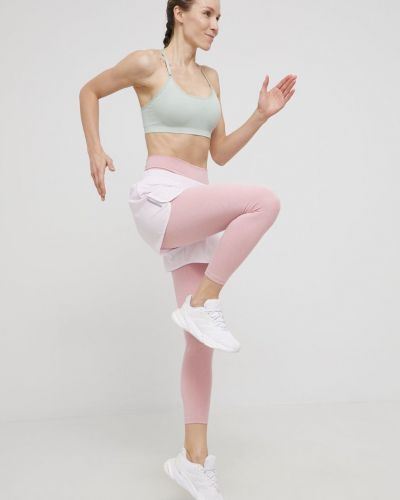 Kratke hlače visoki struk Adidas Performance ružičasta