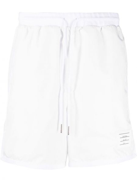 Shorts de sport en mesh Thom Browne blanc