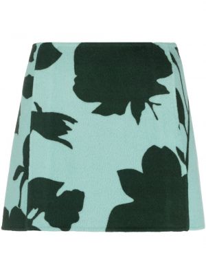 Mini suknja s printom P.a.r.o.s.h. plava