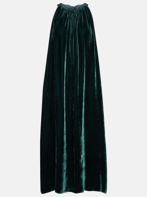 Aksamitna sukienka midi Velvet zielona
