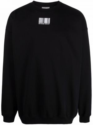 Trykt sweatshirt Vtmnts svart