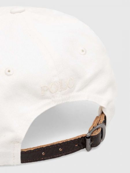 Хлопковая кепка Polo Ralph Lauren белая