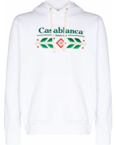 Sudadera con capucha con bordado Casablanca blanco