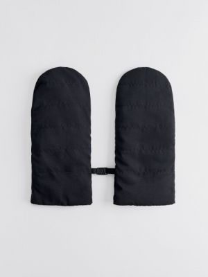 Утепленные стеганые перчатки Befree черные
