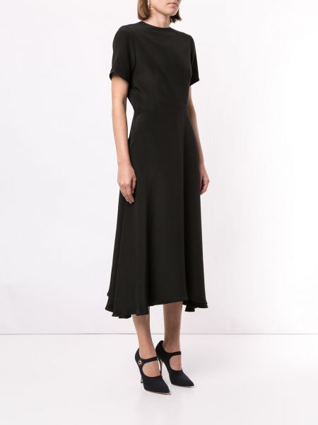 Midi šaty s mašlí Macgraw černé