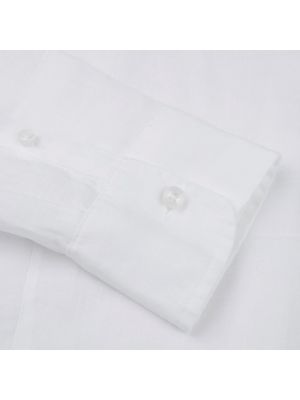 Camisa de lino Stenströms blanco