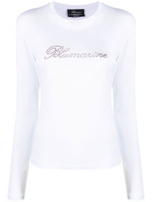 Långärmad t-shirt Blumarine vit