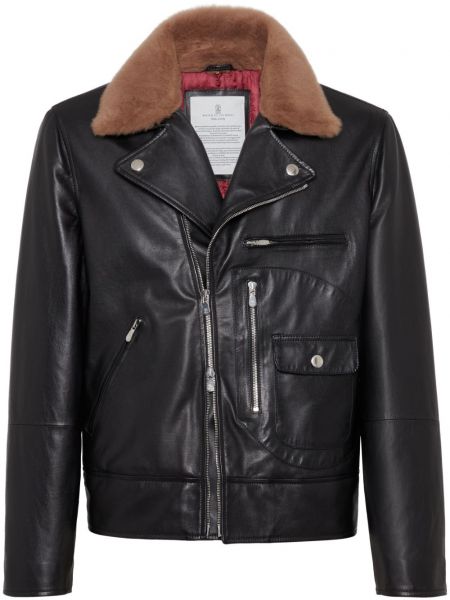 Lange jacke Brunello Cucinelli schwarz