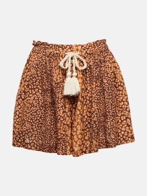 Pantaloni scurți cu imagine cu model leopard Ulla Johnson