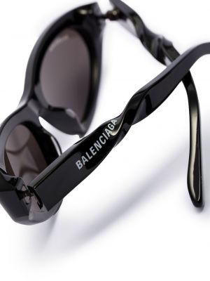 Okulary przeciwsłoneczne z nadrukiem Balenciaga Eyewear czarne