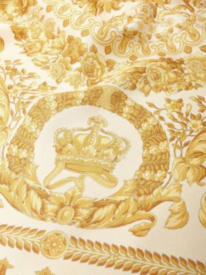 Hedvábný šál Versace žlutý