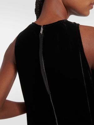 Βελούδινη ολόσωμη φόρμα Rick Owens μαύρο