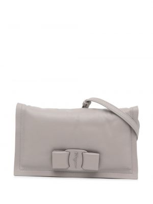 Чанта през рамо с панделка Ferragamo Pre-owned сиво