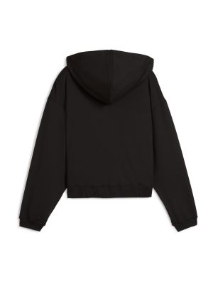 Пуловер с качулка Puma черно
