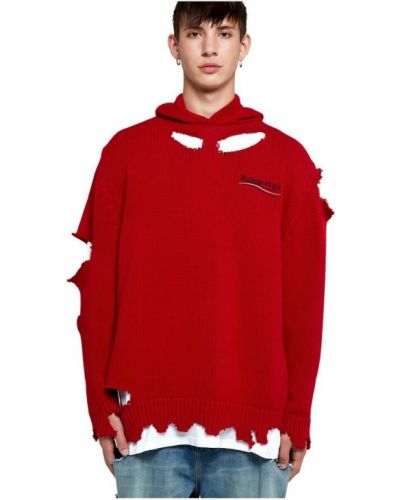 Sweter Balenciaga, czerwony
