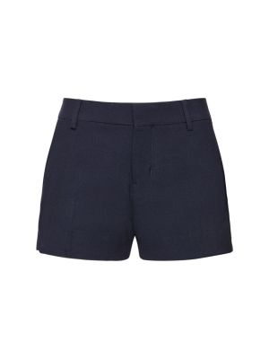 Pantalones cortos de lana Ami Paris azul