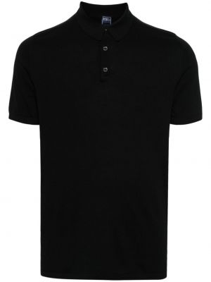 Medvilninis polo marškinėliai Fedeli juoda
