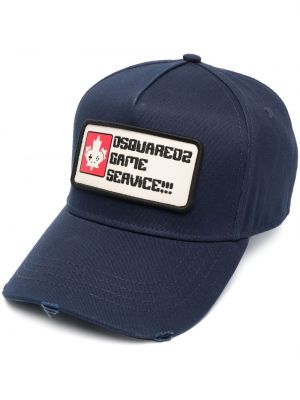 Distressed cap Dsquared2 blau