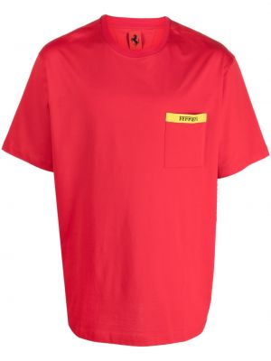 Raštuotas marškinėliai apvaliu kaklu Ferrari