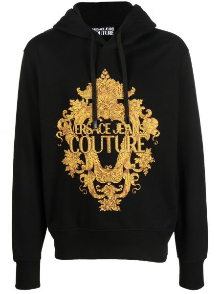 Hoodie Versace Jeans Couture svart