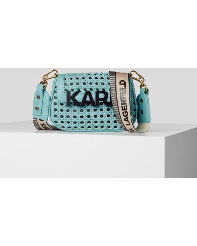 Pletená taška přes rameno Karl Lagerfeld