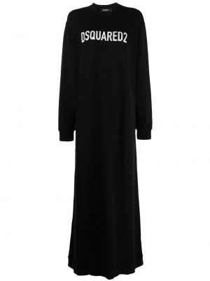 Trykt dress Dsquared2 svart