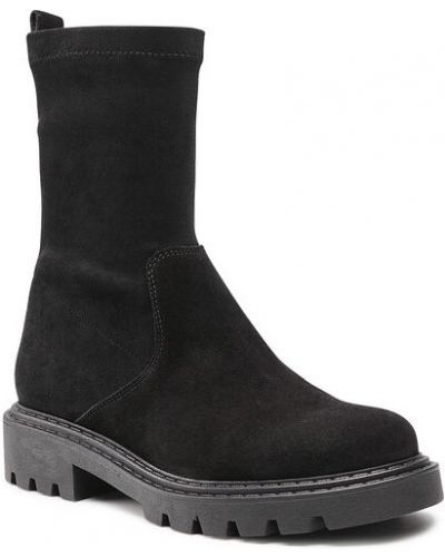 Členkové topánky Wojas čierna