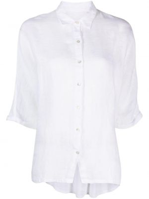 Asymetrická košeľa 120% Lino biela
