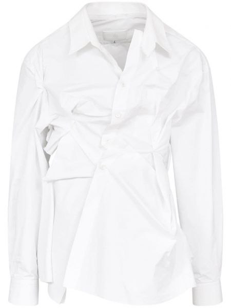 Ασύμμετρο πουκάμισο Maison Margiela λευκό