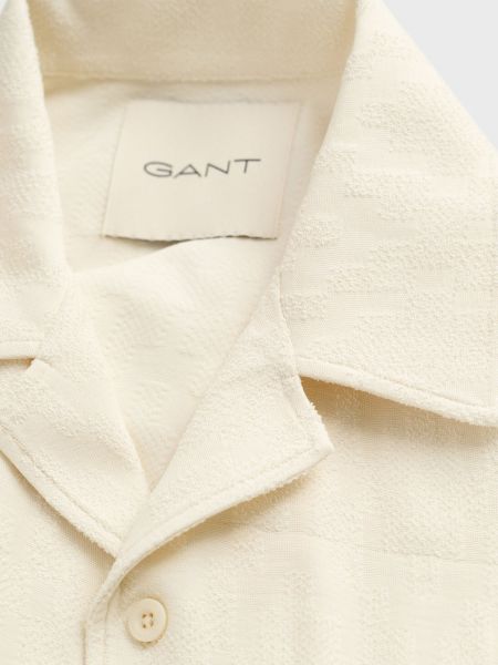 Жакардова сорочка Gant біла
