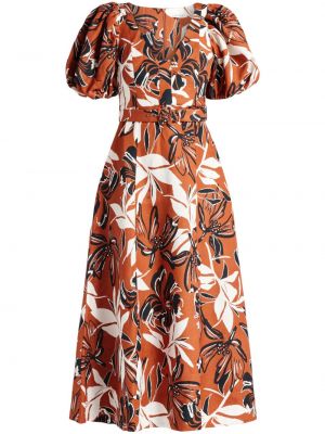 Geblümtes leinen kleid mit print Shona Joy