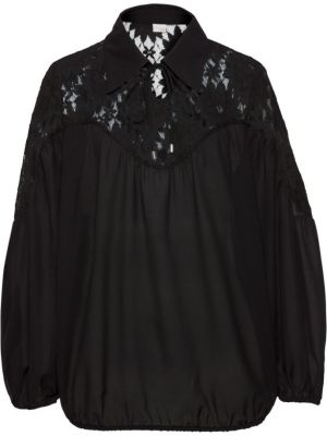 Блузка с воротником Bodyflirt Boutique черная