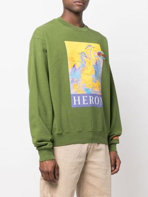 Bluza z nadrukiem Heron Preston zielona