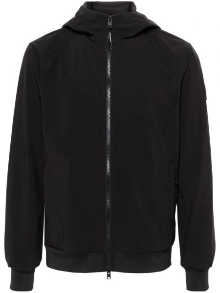 Softshell jakna s kapuco Woolrich črna