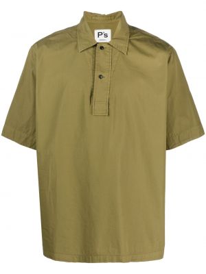 Chemise en coton avec manches courtes President's vert