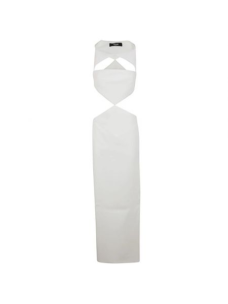 Biała sukienka długa Versace