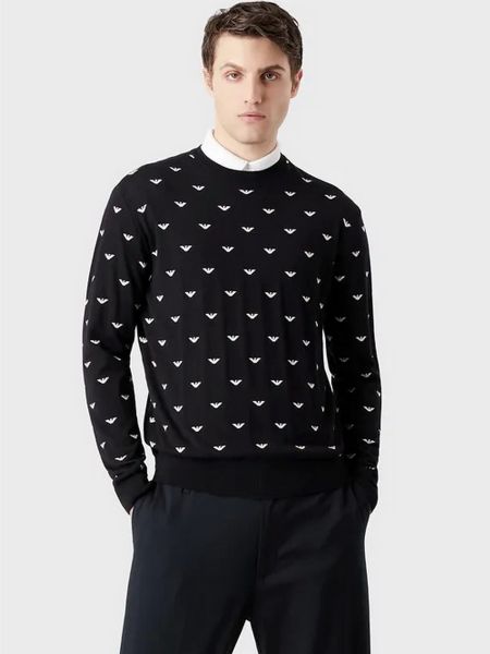 Пуловер Emporio Armani чорний