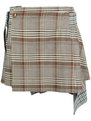 Asimetrična suknja karirana Vivienne Westwood smeđa