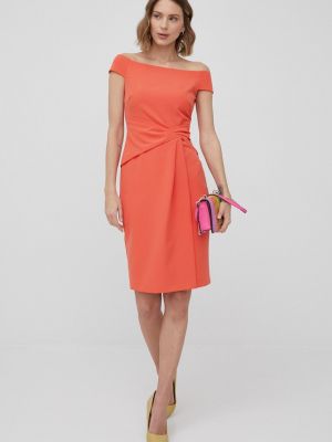Облягаюче плаття міні Lauren Ralph Lauren, помаранчеве
