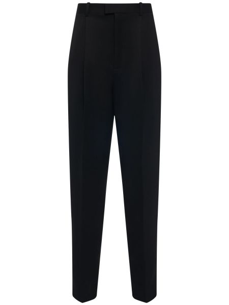 Pantalones de lana Bottega Veneta negro