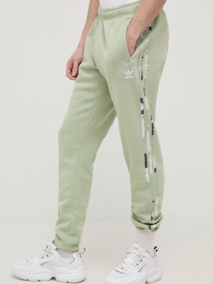 adidas Originals nadrág HF4880 zöld, férfi, nyomott mintás