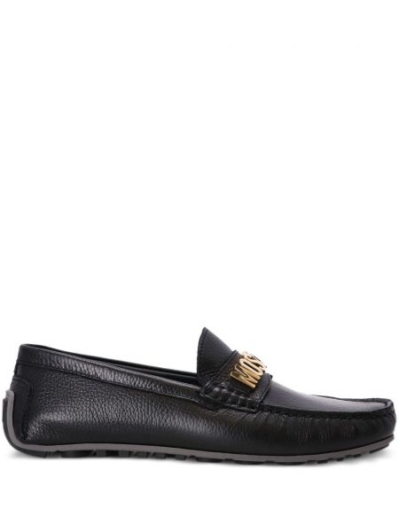 Læder loafers Moschino sort